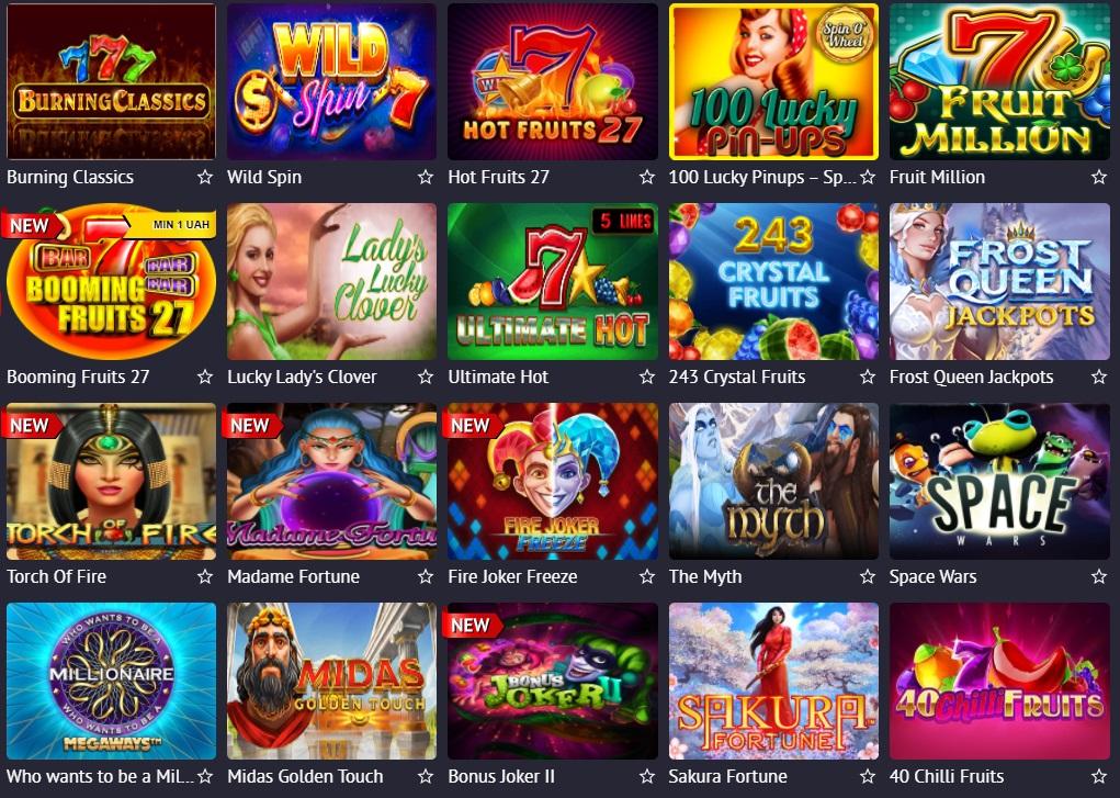 Casino Pin up slot makineleri